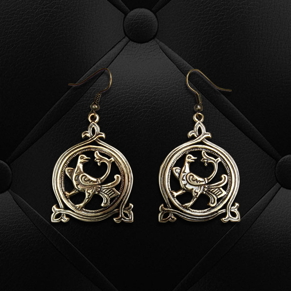 Серьги прорезные «Горлица»