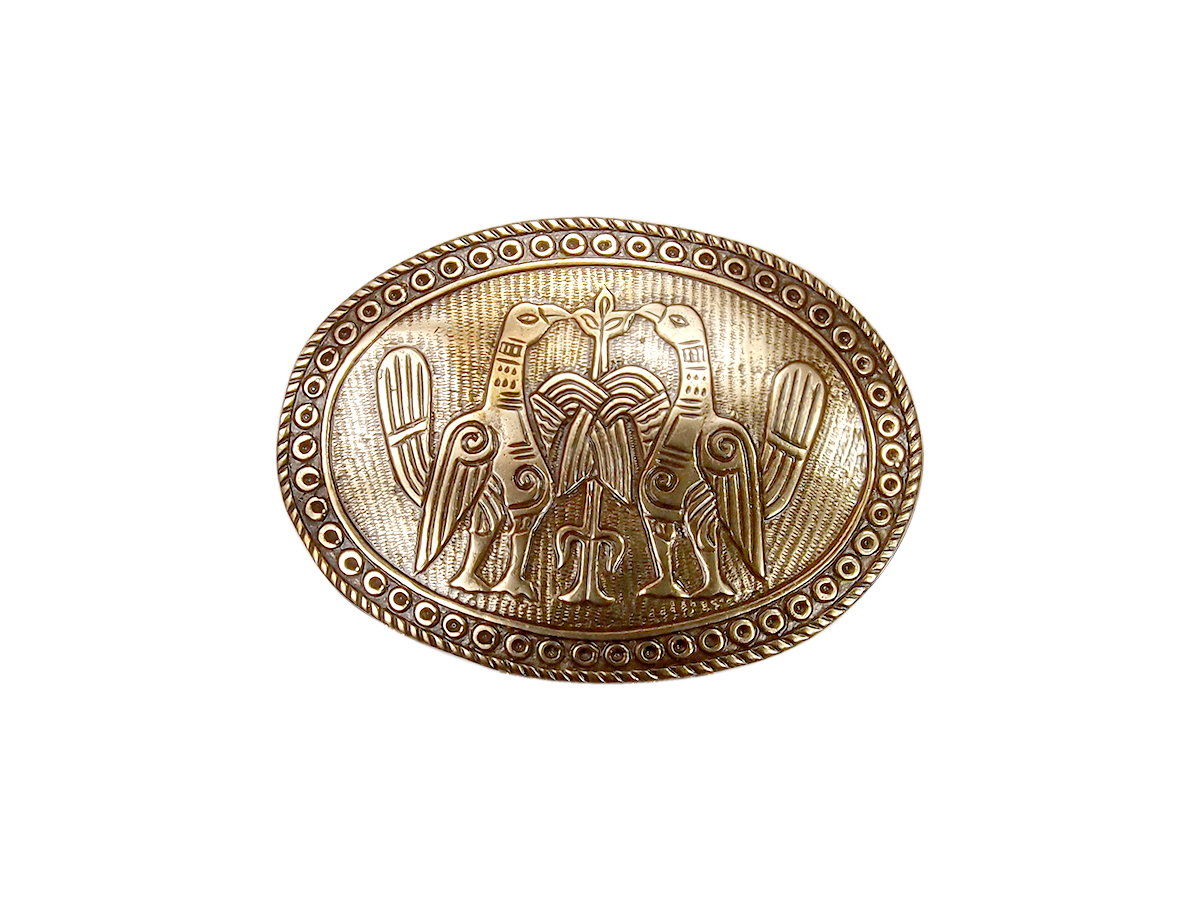 Брошь «Милующиеся голуби»