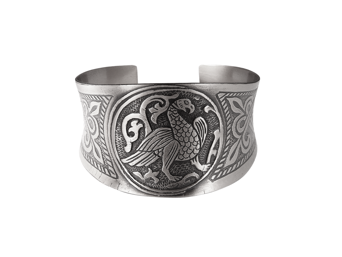 Браслет вогнутый «Суздальская птица»