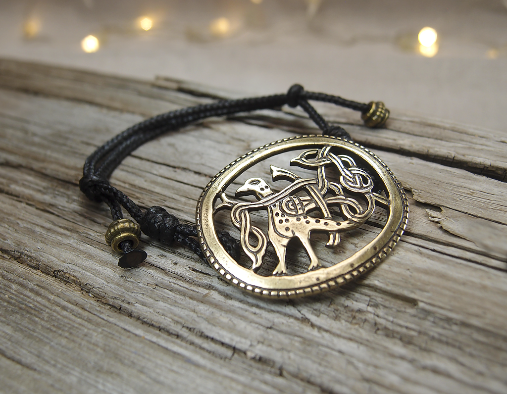 Браслет-шнурок «Птица с переплетенным хвостом»