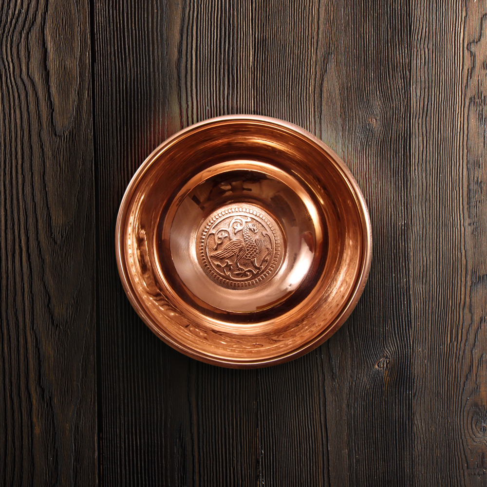 Плошка «Суздальская птица». Глянцевая