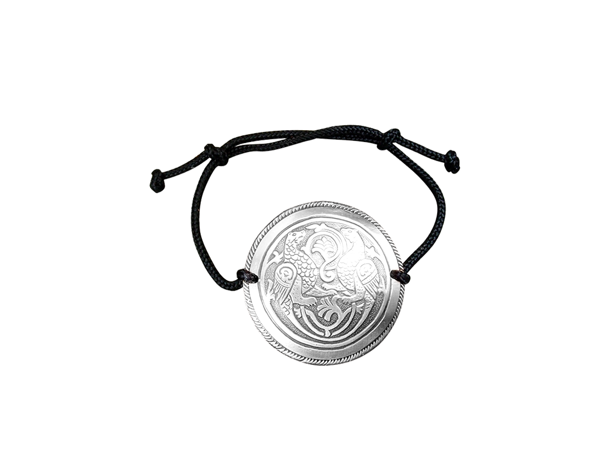 Браслет-шнурок «Симарглы». Тиснение