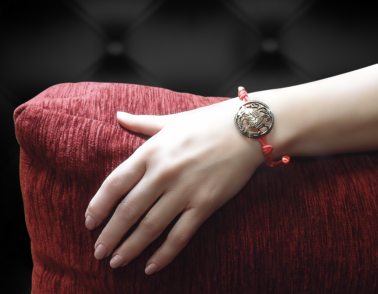 Браслет-шнурок «Суздальская птица»