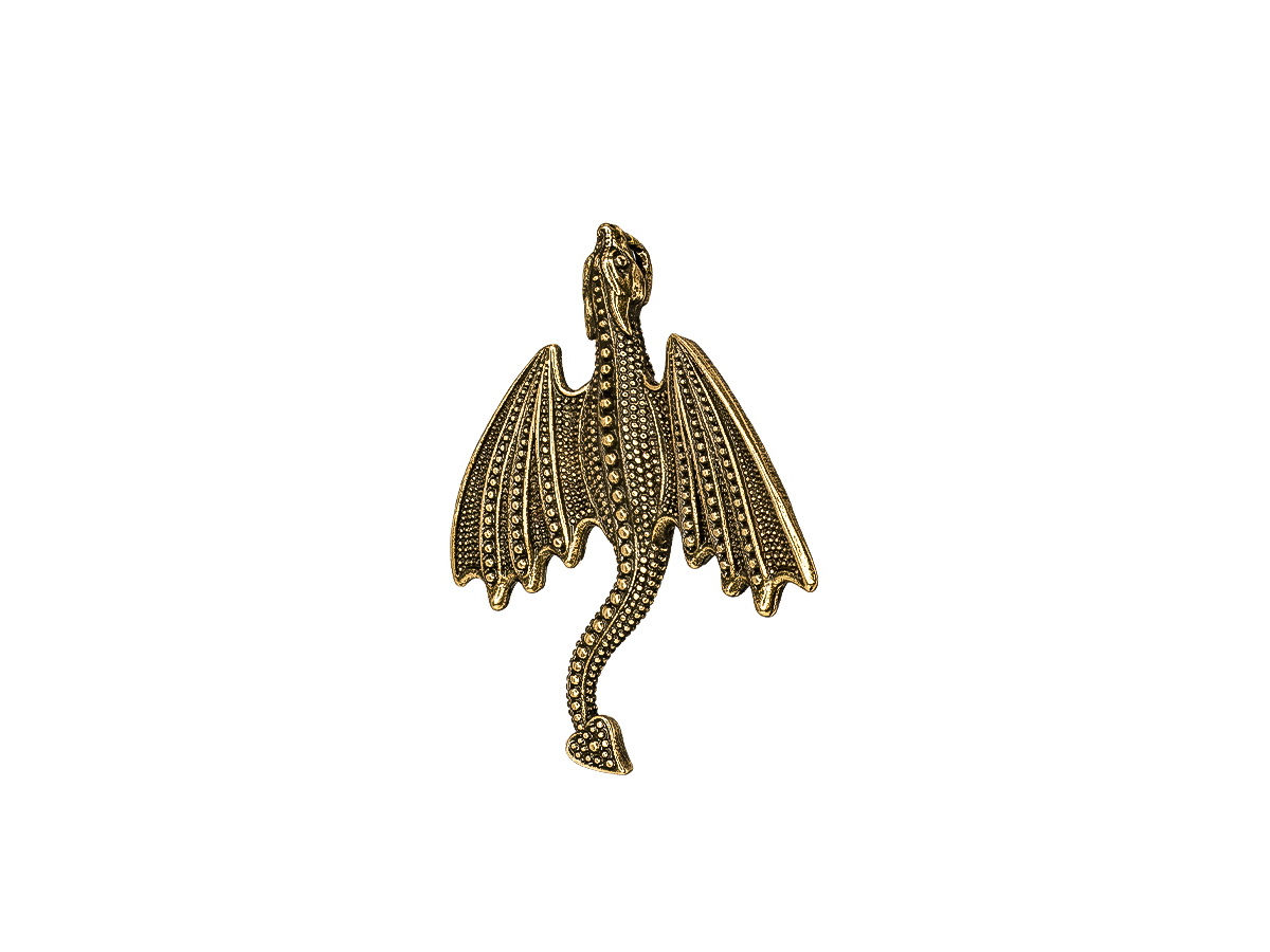 Брошь-подвеска "Летящий дракон"