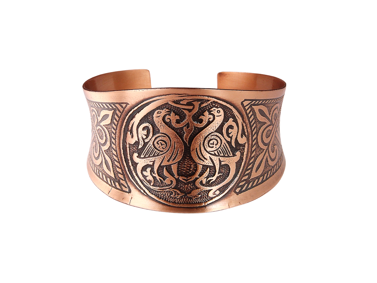 Браслет вогнутый «Cуздальские голуби»