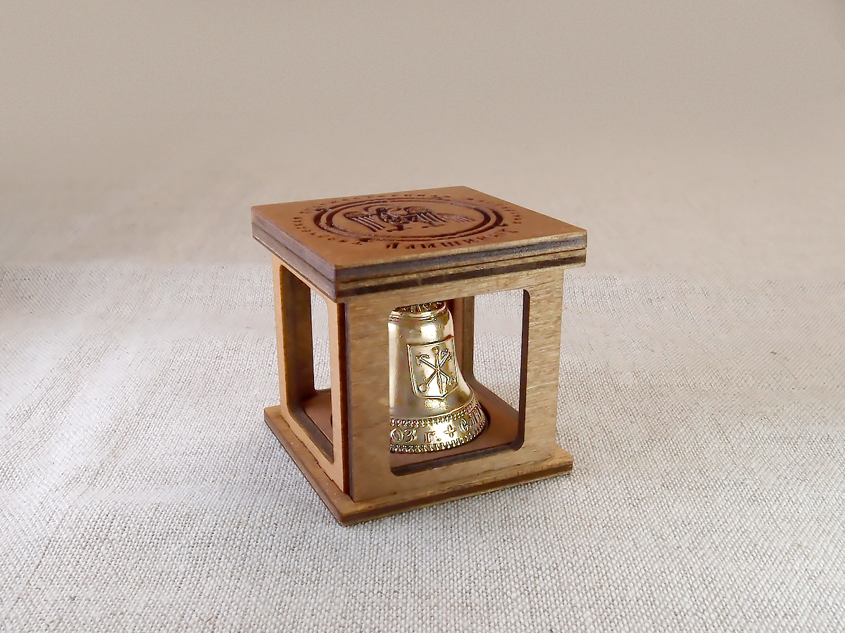 Сувенирная коробочка-19 для колокольчиков № 2. Дерево.