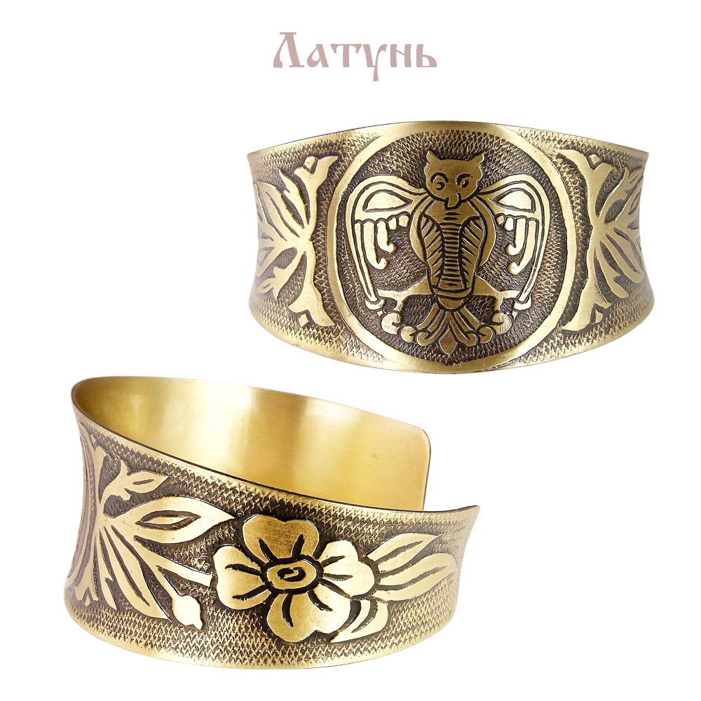 Браслет вогнутый «Cова»