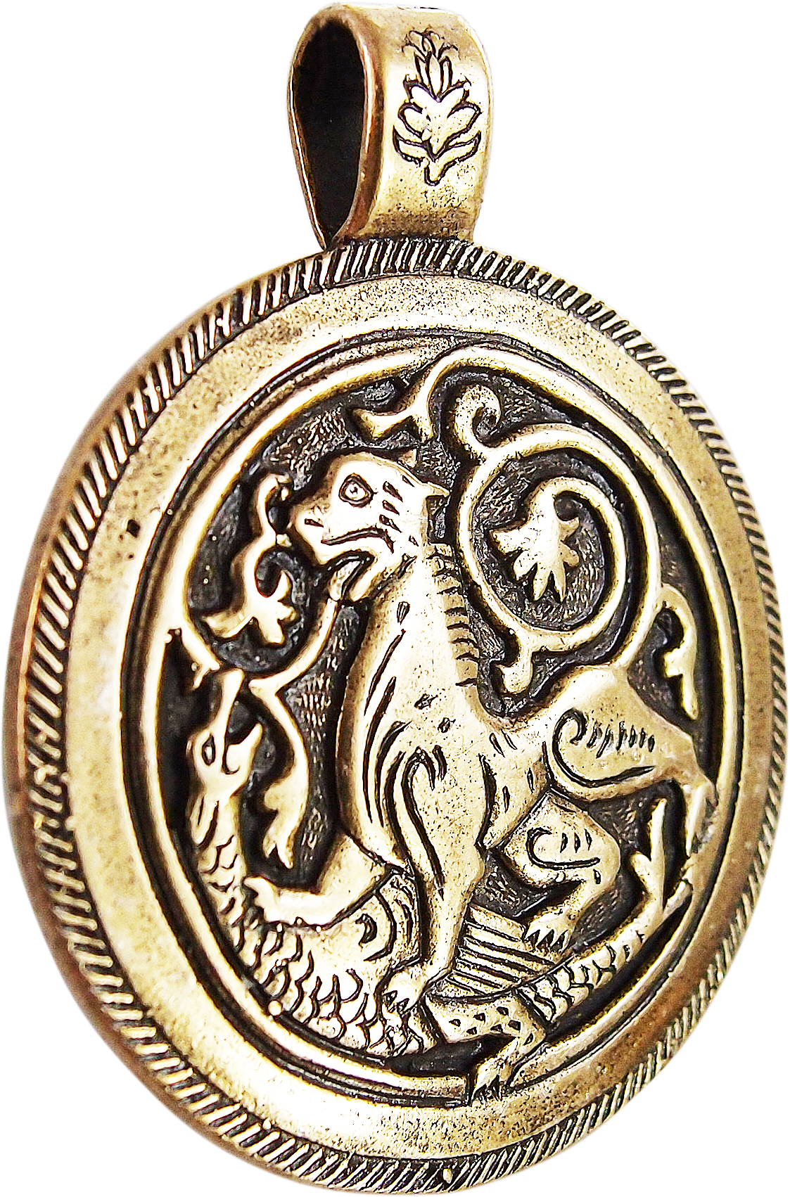 Подвеска литая «Суздальский лев»