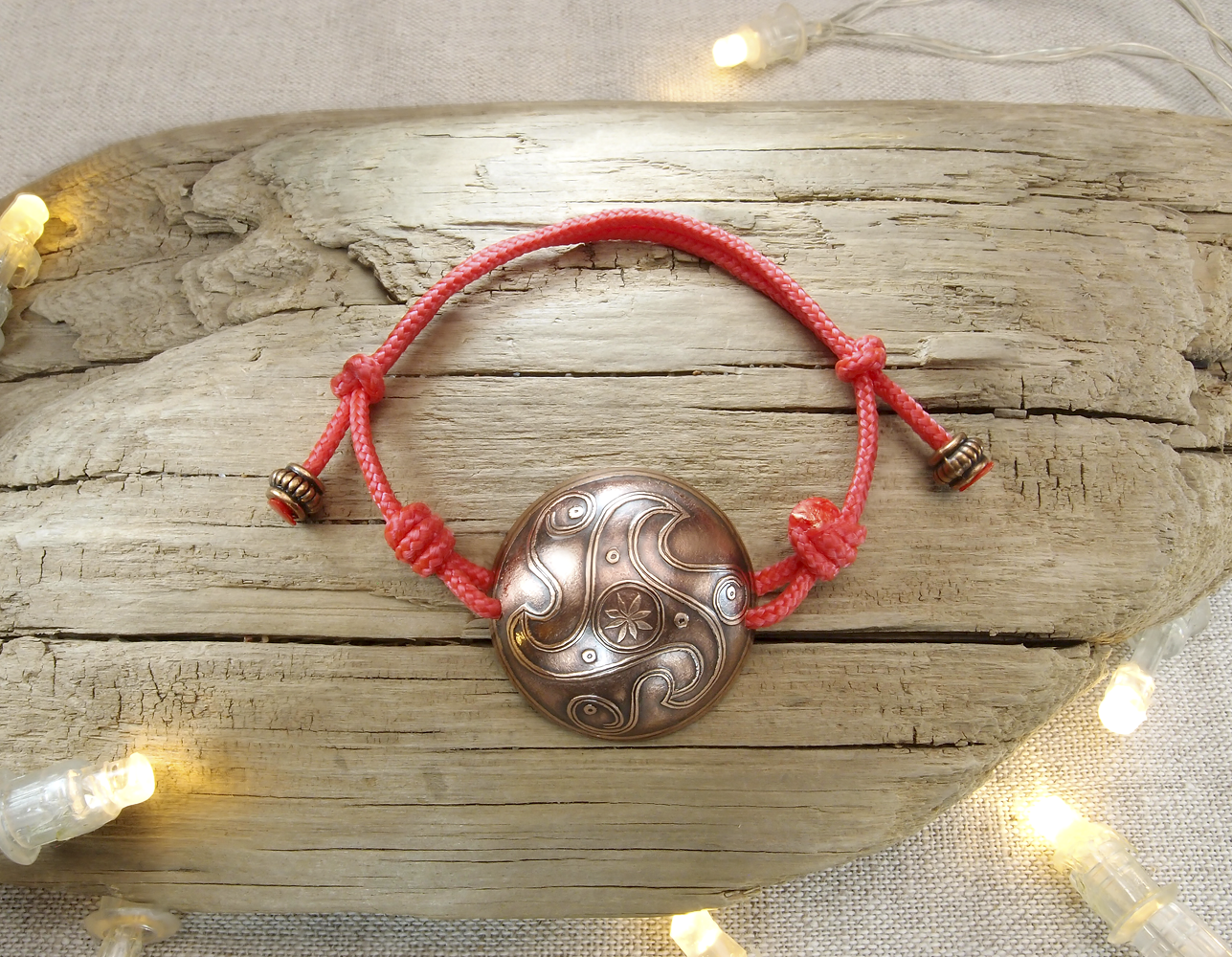 Браслет-шнурок сферический «Трискелион»