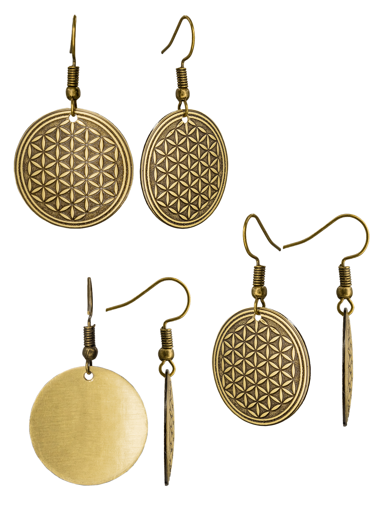 Серьги "Цветок жизни"