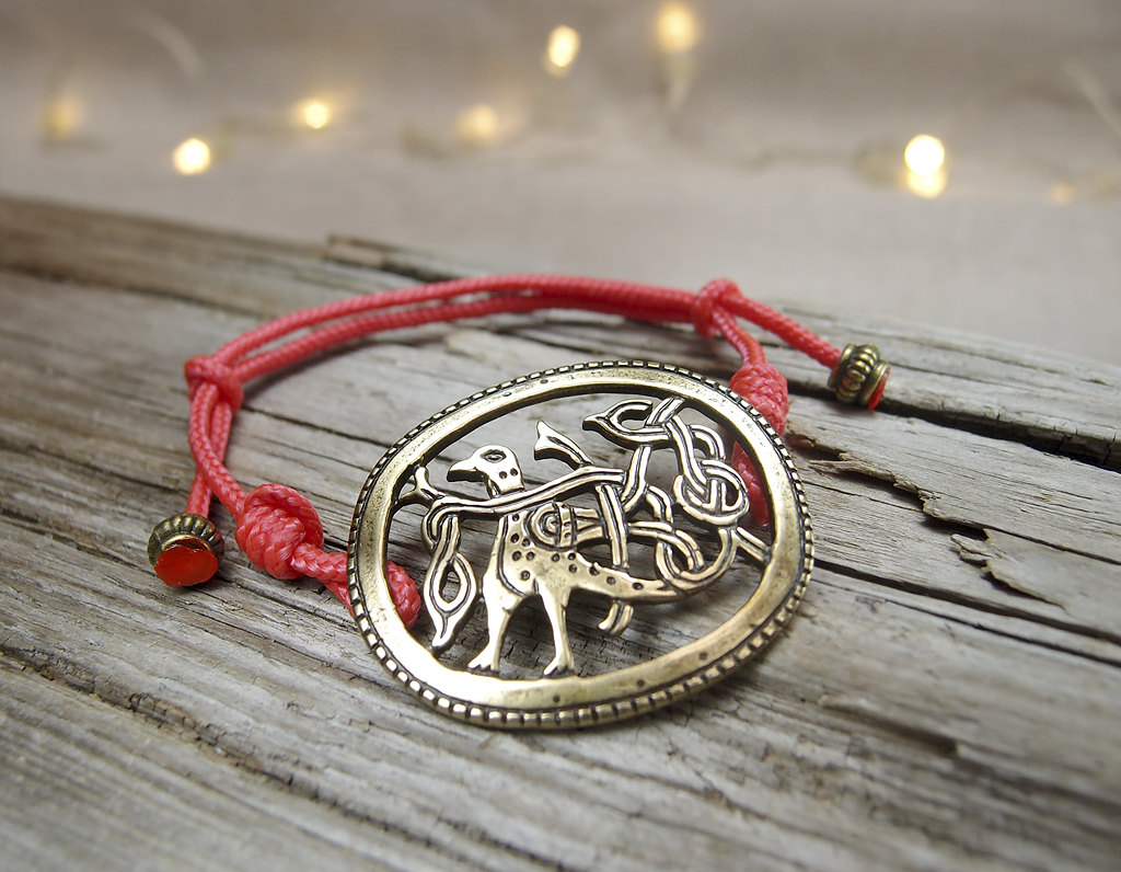 Браслет-шнурок «Птица с переплетенным хвостом»